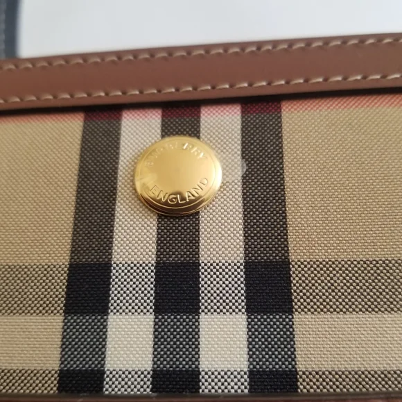 Burberry Title Vintage Check Leather Satchel Black - Picture 9 of 13